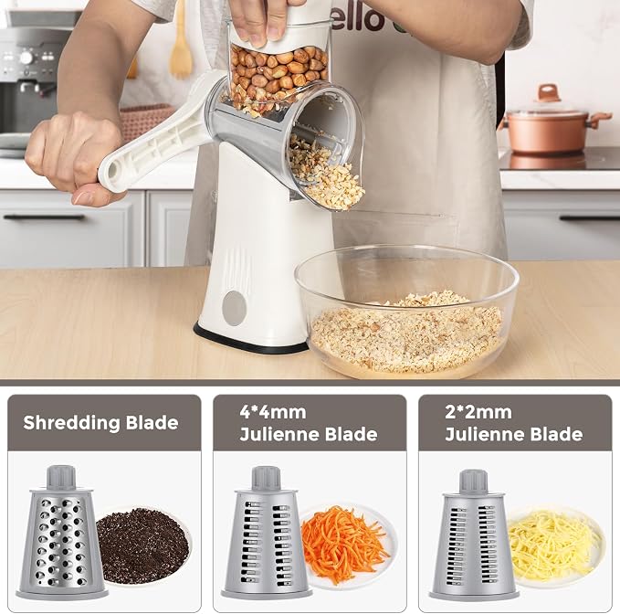 X Home 5-in-1 Rotary Cheese Grater - Image 3
