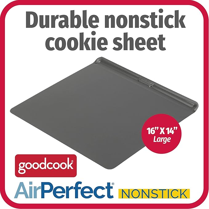 GoodCook AirPerfect Non-Stick Air Insulated 16” x 14” Cookie Sheet - Image 3