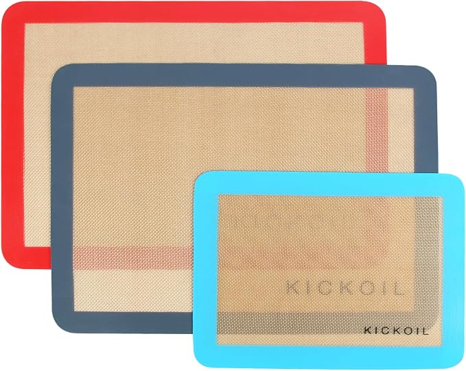 Silicone Baking Mat Large Baking Mat Set of 3-2 Half Sheets 16.5" x 11.6" +1 - Image 9