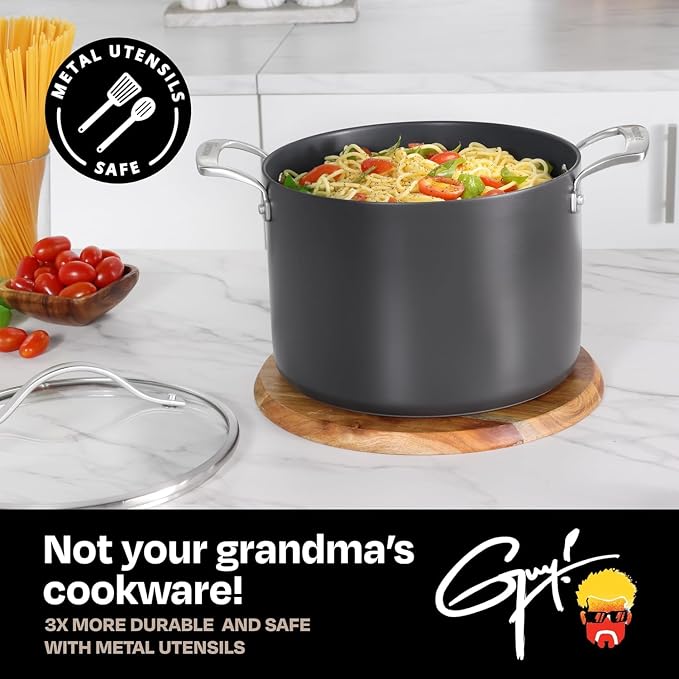 Guy Fieri's Flavortown Laser Titanium 8-Quart Stock Pot - Image 5
