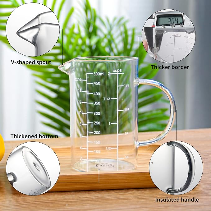77L Glass Measuring Cup, High Borosilicate Glass Measuring Cup - Image 7