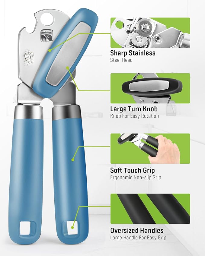 Multifunctional Can Opener Manual, Durable Heavy Duty Handheld Strong Can Opener - Image 4