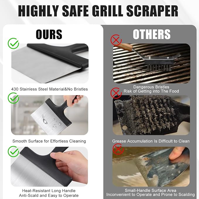 Grill Scraper, Griddle Scraper, Food Scraper - Image 4