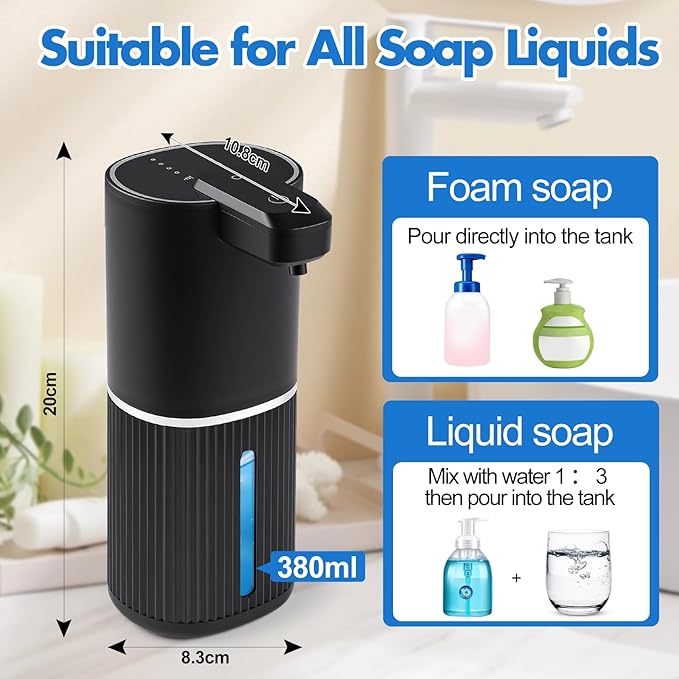 Automatic Soap Dispenser, Foaming Soap Dispenser Touchless - Image 5