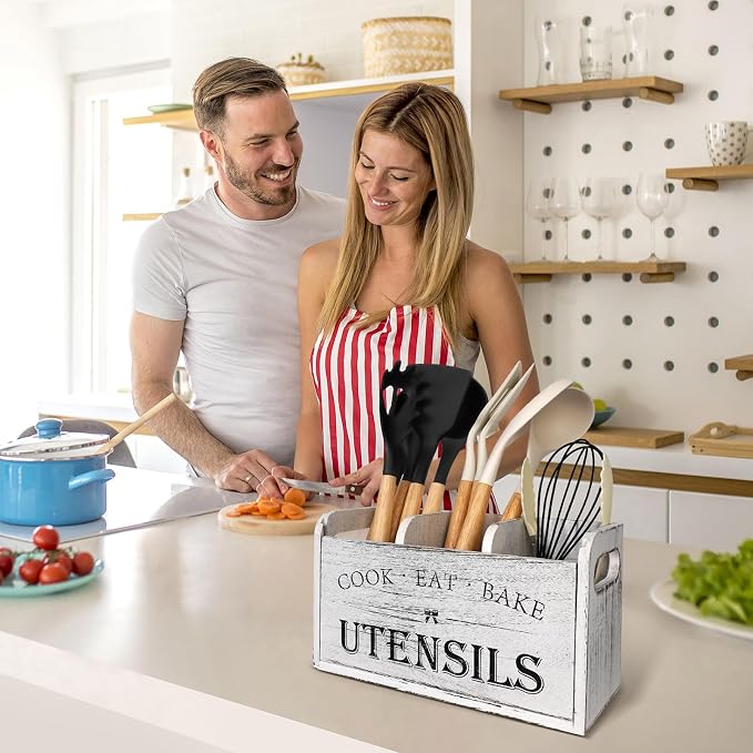 Farmhouse Kitchen Utensil Holder - Image 6