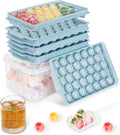 Optish Ice Cube Tray with Lid and Bin, 3 Pack Ice Trays by Optish