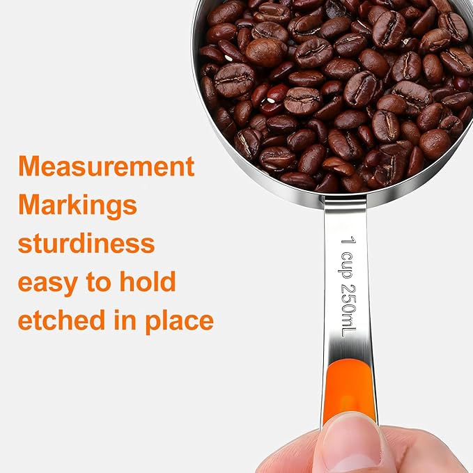 Bopei Measuring Cups and Spoons Set Stainless Steel 10 Piece - Image 4