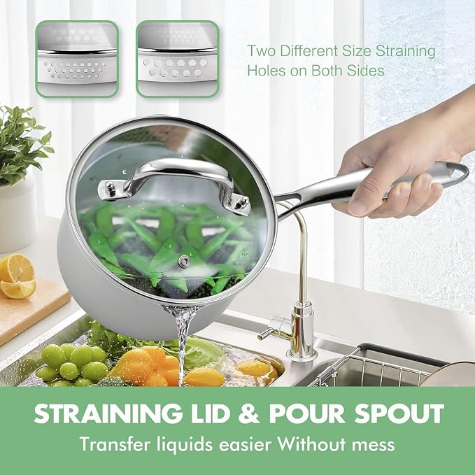 Tri-Ply Stainless Steel Sauce Pan - Image 6