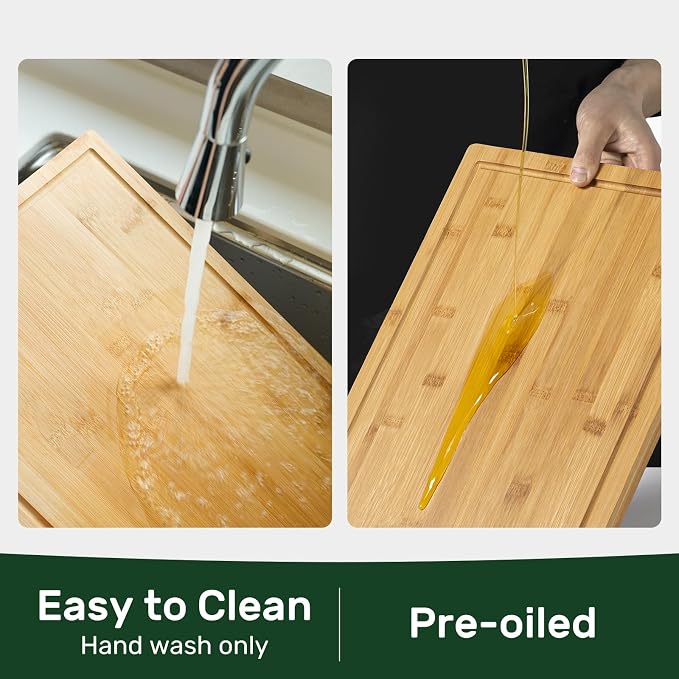 Kikcoin 20”×14” Bamboo Cutting Boards - Image 6