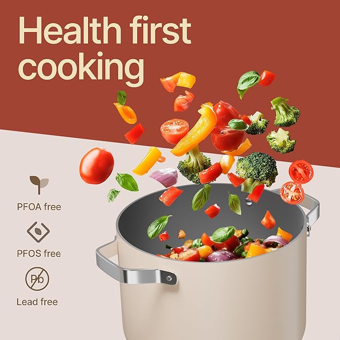 Bakken 5 Quart Ceramic Coated Stock Pot - Image 6