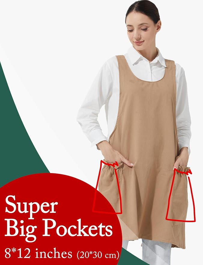 Cozy Adjustable Cross Back Aprons - Image 2