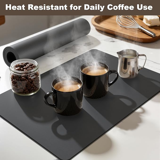 Coffee Mat, Absorbent Dish Drying Mat - Image 5