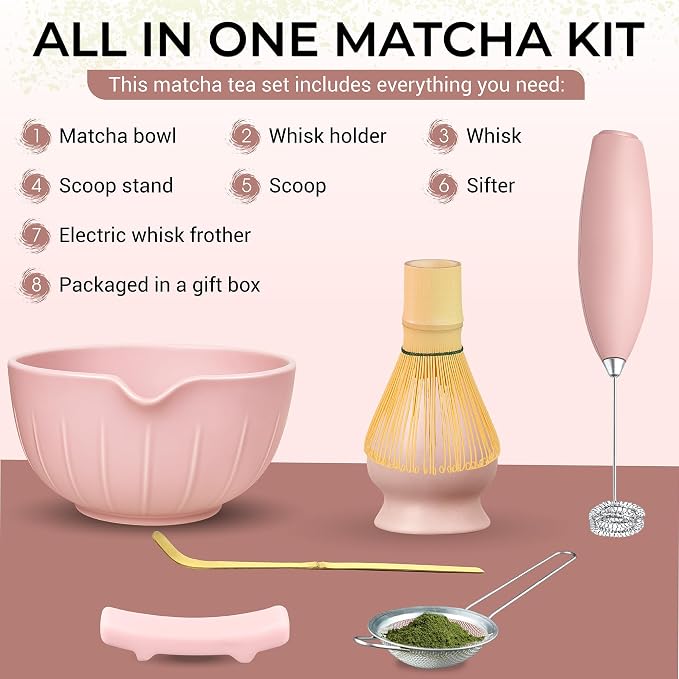 Matcha Whisk Set with Matcha Bowl - Image 2