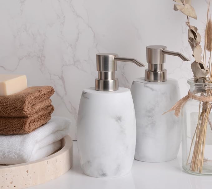 Clasin Home Resin Hand Soap Dispenser, Refillable Soap Dispenser - Image 3