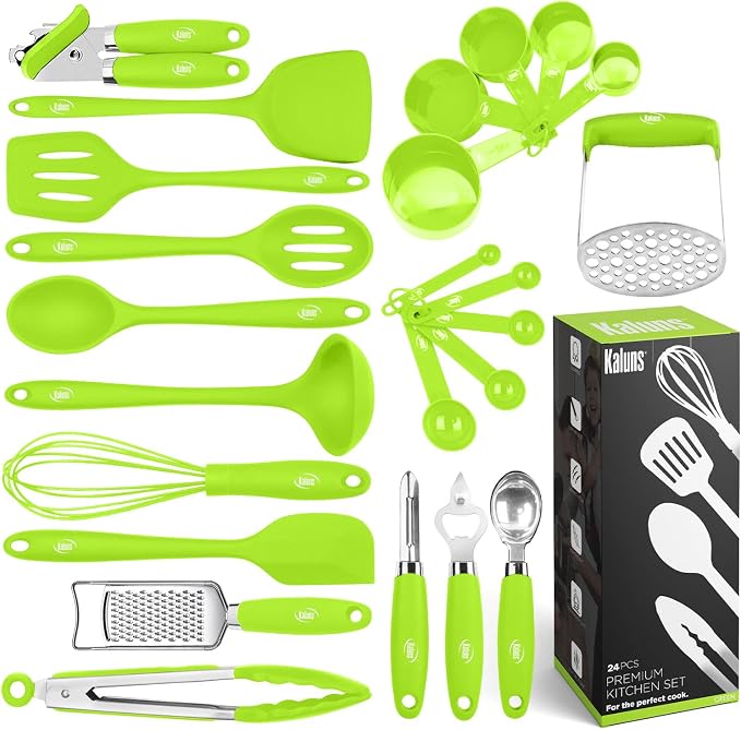 Kaluns Silicone Kitchen Utensils Set 24 Pcs Silicone Cooking Utensils Set by Kaluns%C2%AE