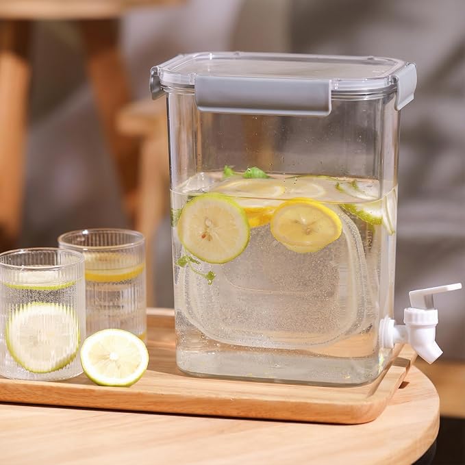 Elsjoy 1.2 Gallon Plastic Drink Dispenser - Image 8