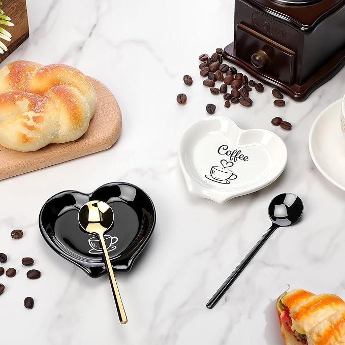 FoldTier 2 Pcs Ceramic Coffee Spoon Rest - Image 6