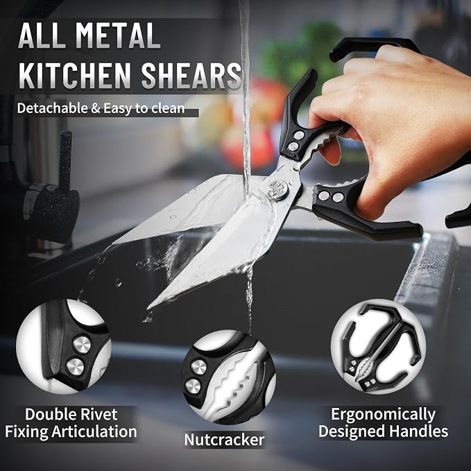 Dream Reach Kitchen Shears for Food Heavy Duty Poultry Shears - Image 4