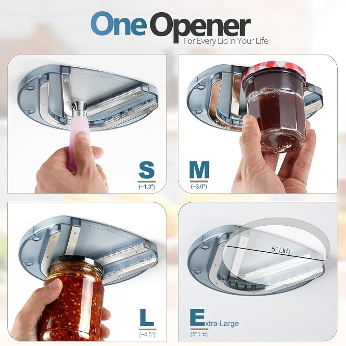 Mount-on Cabinet Jar Opener for Weak Hands, Seniors - Image 2