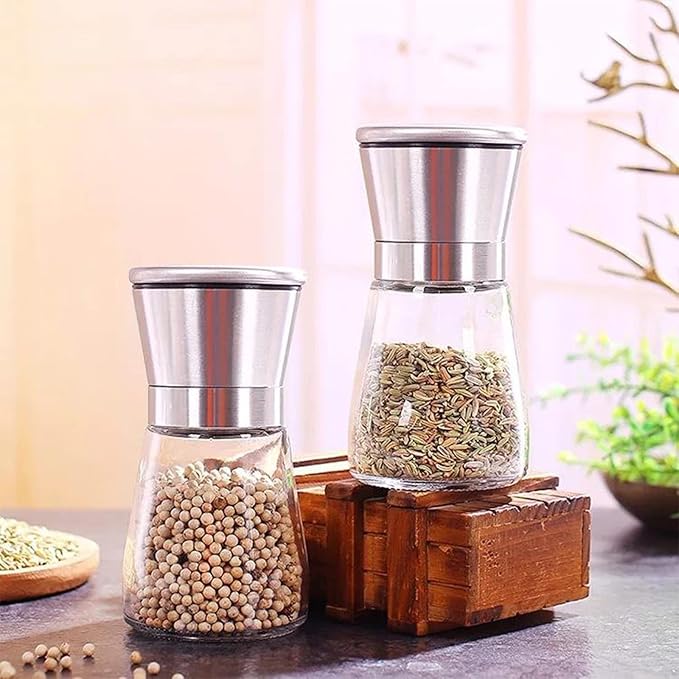 Gulex® Salt and Pepper Grinder Set Pepper Mill, Sea Salt Shaker Refillable - Image 5