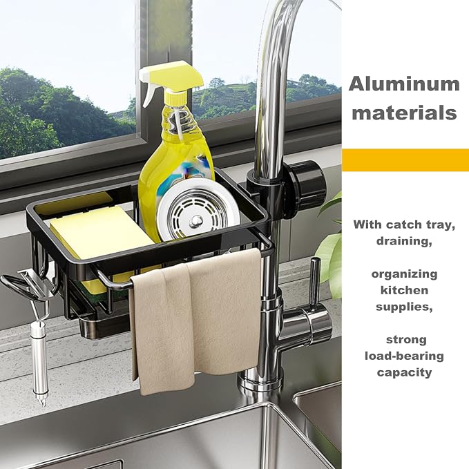 Sink Organizer Rack for Kitchen and Bathroom, 2025 New Stainless Steel - Image 2