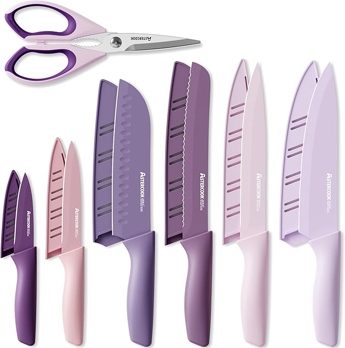 Astercook Knife Set, 13 Pieces Kitchen Knives Set by Astercook