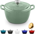 ROSSALLINI Signature Enameled Cast Iron Dutch Oven, Non-Stick Serving Pot by RossalliniSignatureStoneware