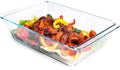 Deep Clear Glass Baking Dish, Rectangular Tempered Glass Baking Pan, The Larger by HUSANMP