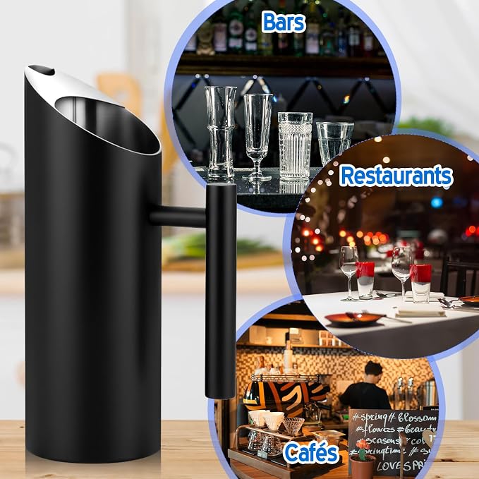 Funnymoom 3 Pack 35oz/1.0l Stainless Steel Water Pitcher Modern Metal Pitcher - Image 7