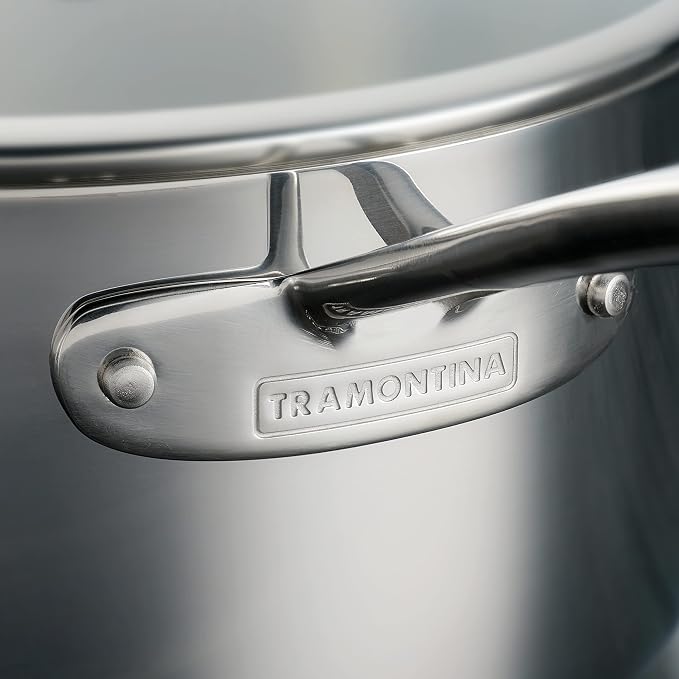 Tramontina Tri-Ply Clad Stainless Steel 6-Quart Saute Pan - Image 5
