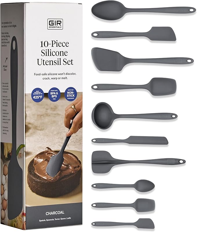GIR: Get It Right 10-Piece Silicone Essentials Kitchen utensils set by GIRGetItRight