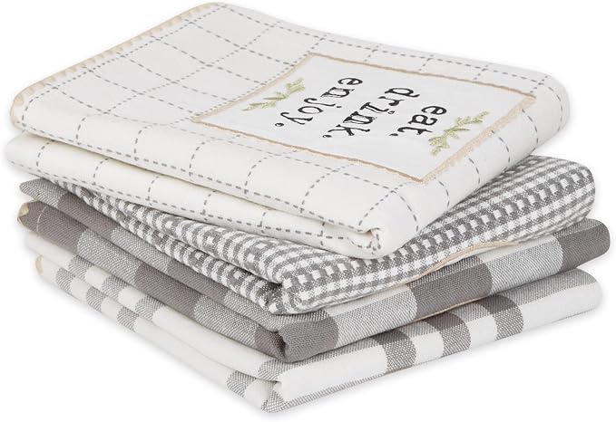 DII Home Sweet Farmhouse Kitchen Collection, Dishtowel Set - Image 3