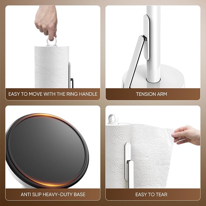 theaoo Heavy-Duty Stainless Steel Paper Towel Holder - Image 6