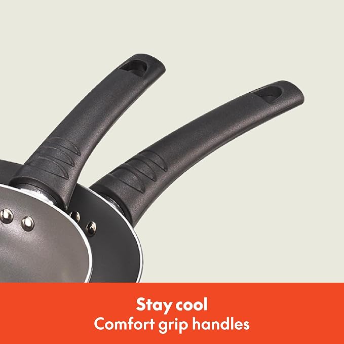 bella Cookware Set with Glass Lids with Nonstick, PFOA Free and Scratch - Image 6