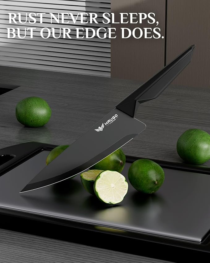 Kitchen Knife Set with Block: 15-Piece High Carbon Stainless Steel Professional - Image 4