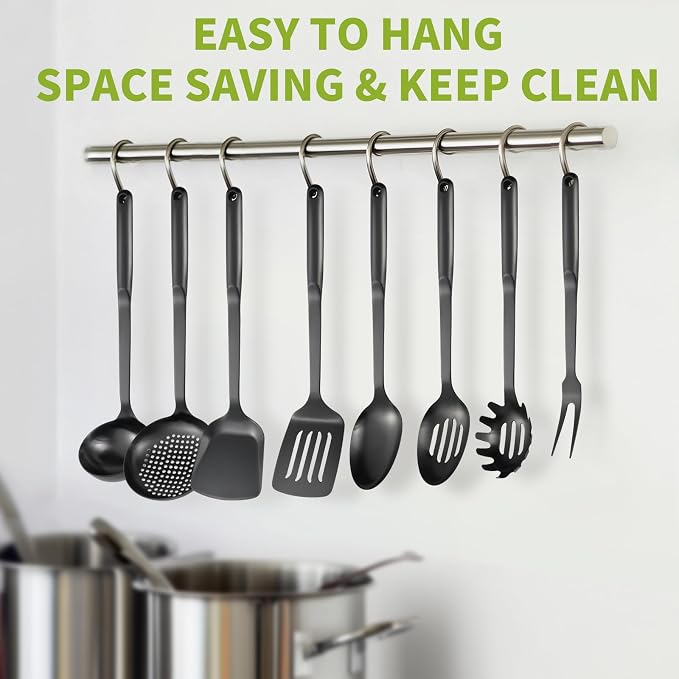 304 Stainless Steel Cooking Utensils Set, Include Skimmer, Soup Ladle, - Image 2