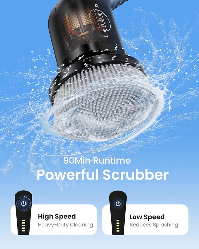Leebein Electric Spin Scrubber, Cordless Cleaning Brush - Image 2
