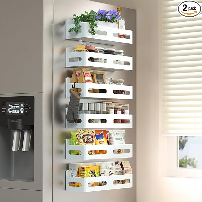 Sevenblue 6 Pack Strong Magnetic Spice Rack by Sevenblue