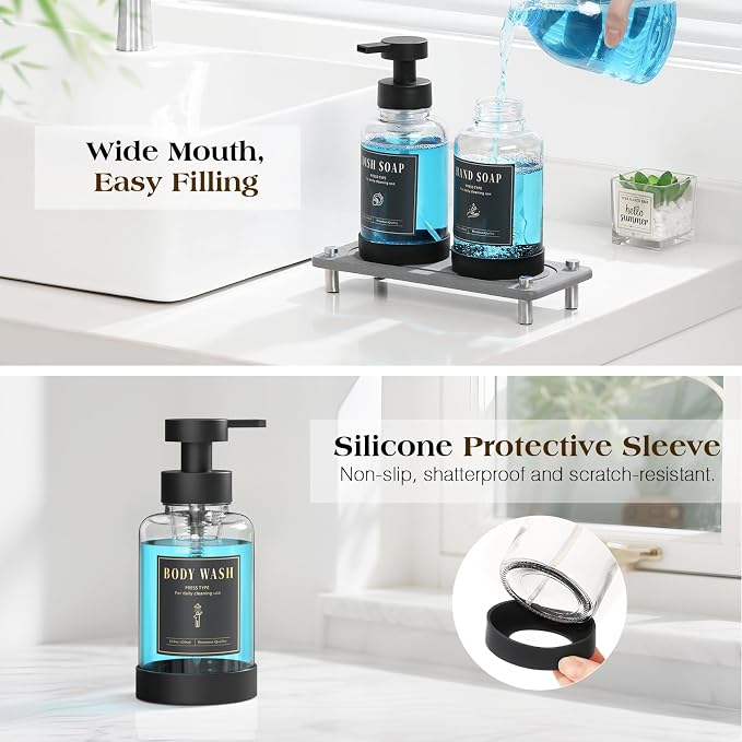 Luxspire Foaming Soap Dispenser, Non-Slip Hand Soap Dispenser - Image 4