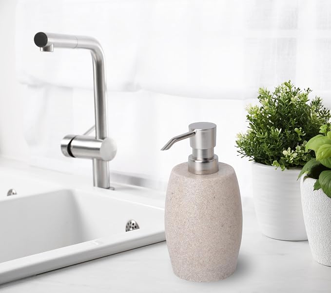 Clasin Home Sandstone Textured Resin Soap Dispenser - Image 9
