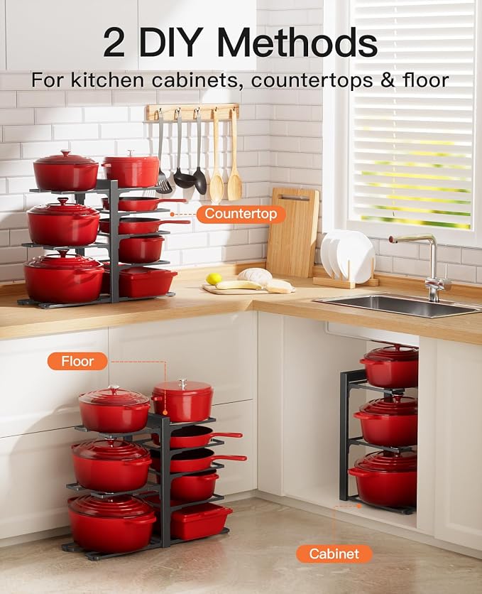 ORDORA Pots and Pans Organizer Rack - Image 3