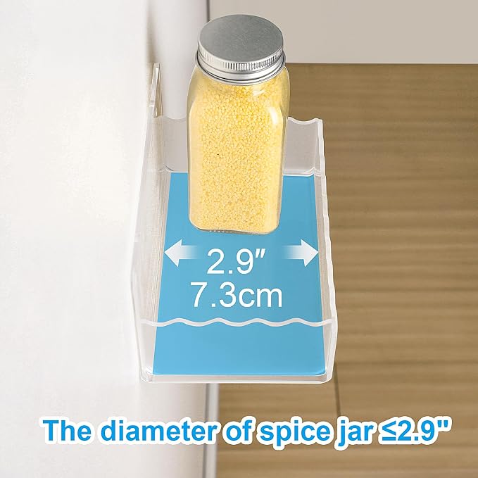 6 inch Spice Rack Wall Mounted, 4 Pack Spice Organizer Shelf - Image 4