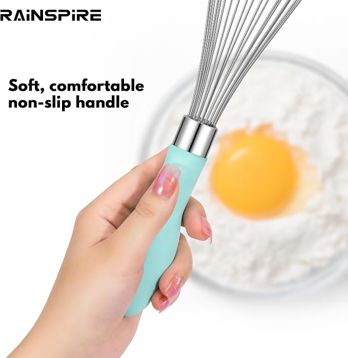 Rainspire 12-Inch Wire Whisk Stainless Steel, Balloon Whisks - Image 4