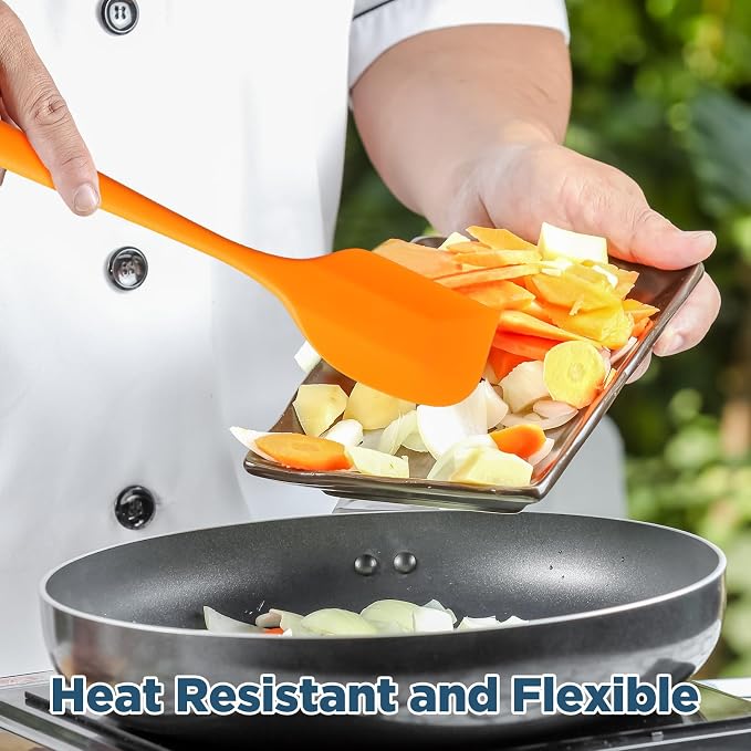 Irenare 65 Pcs Mini Silicone Spatulas Bulk 8.3 Inch Heat Resistant Scrapers - Image 4