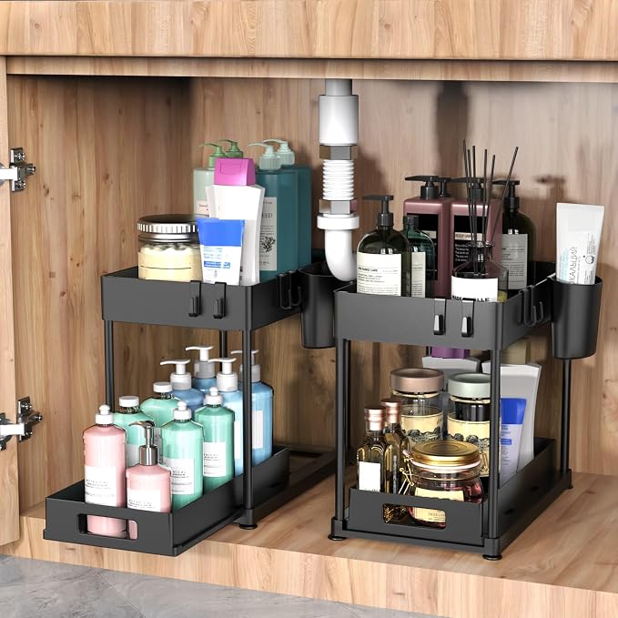 2 Pack Under Sink Organizer - Image 2