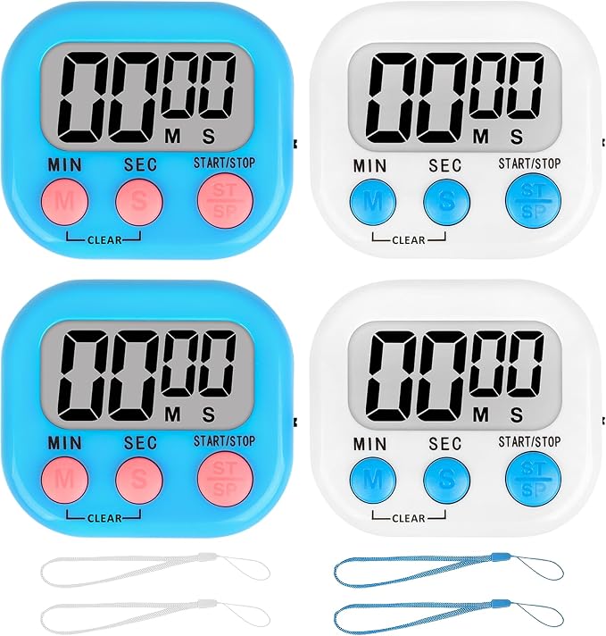 ZILLEEN Classroom Timer for Kids Teachers 4 Pack Digital Timers by ZILLEEN