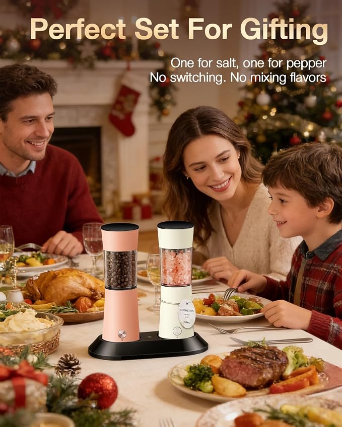 Gravity Electric Salt and Pepper Grinder Set - Image 7