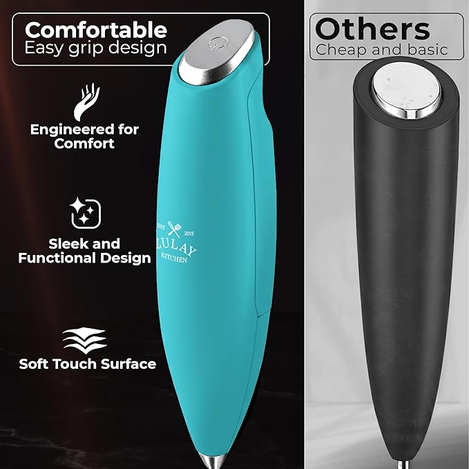 Zulay Kitchen Patented Tornado Triple Whisk Milk Frother - Image 4