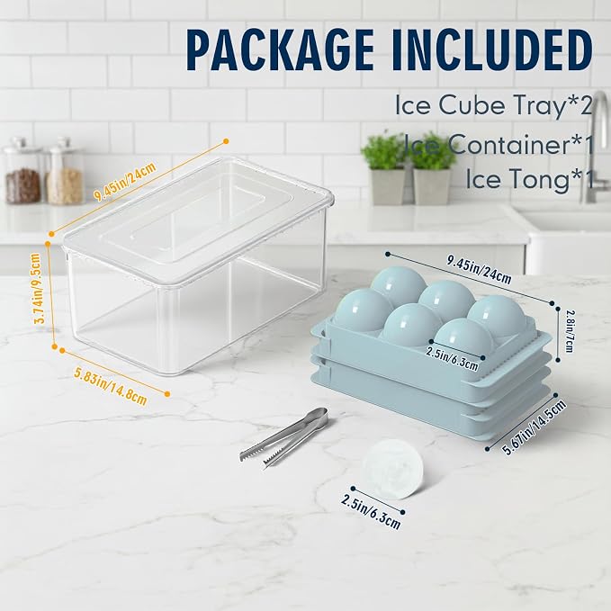 Large Ice Ball Maker Mold, 1.9" Round Ice Cube Mold - Image 3