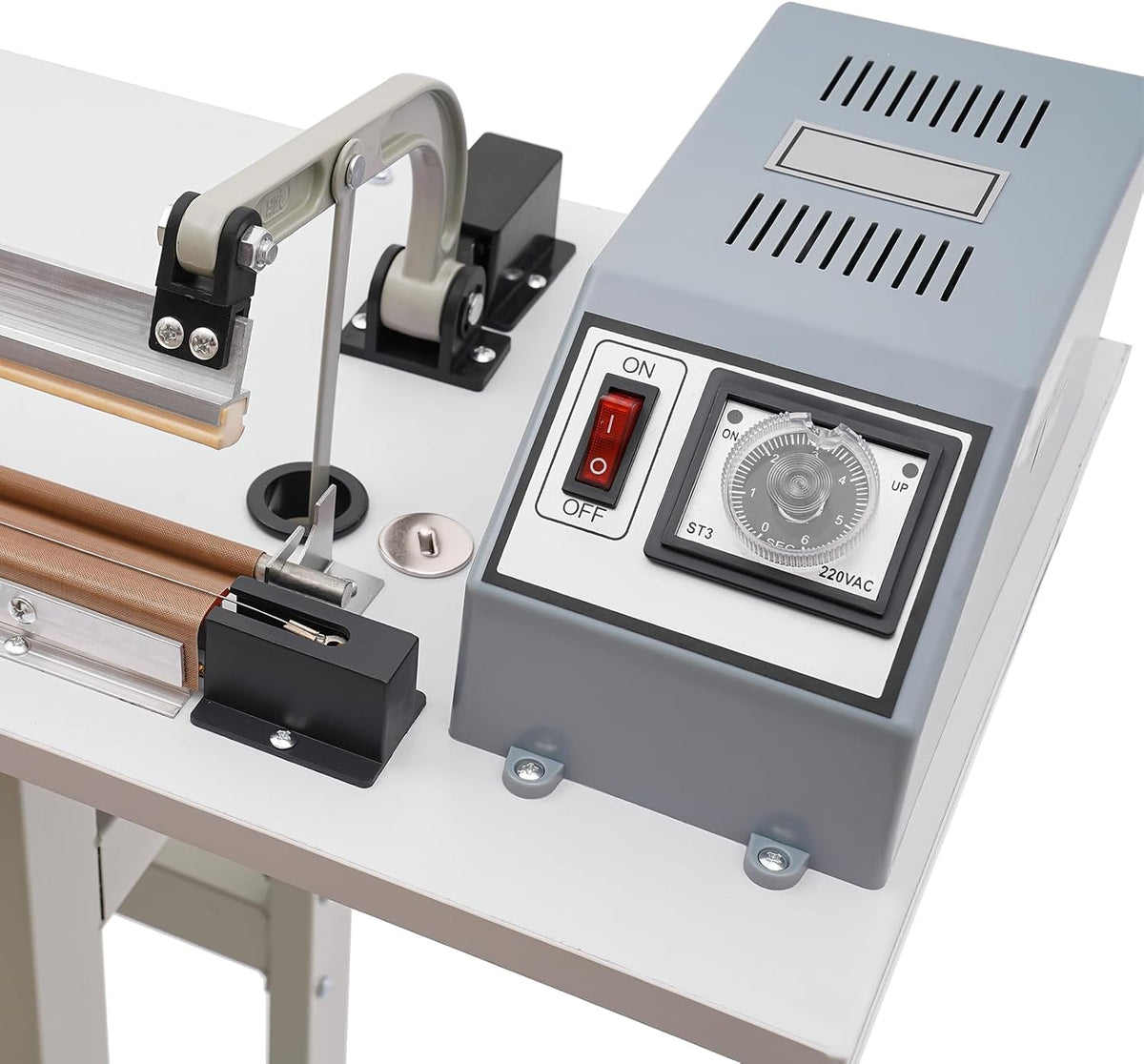Foot Pedal Heat Sealing Machine, 110V 850W Portable Plastic Bag